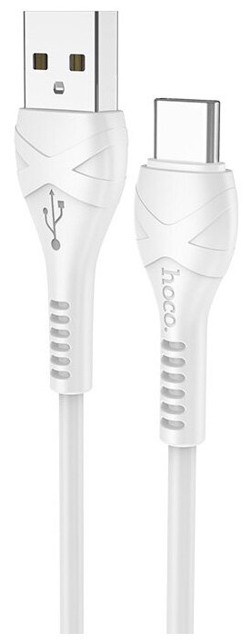 Кабель HOCO X37 Cool power charging data cable for Type-C 1M, 3.0А, white