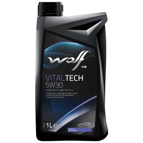 Синтетическое моторное масло Wolf Vitaltech 5W30, 205 л