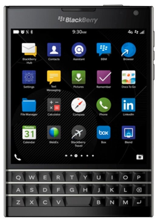 Смартфон BlackBerry Passport, 1 nano SIM, черный