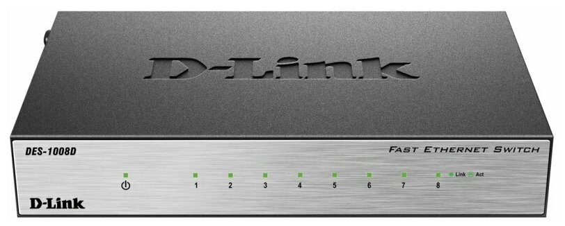 Коммутатор неуправляемый D-Link DES-1008D/L2B