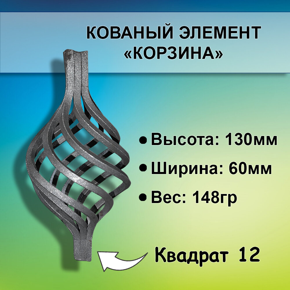 Кованый элемент "корзина"