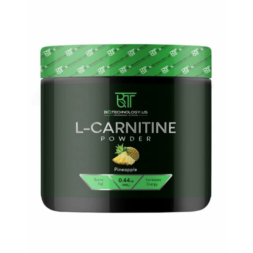 Biotechnology.US L-Carnitine Powder 200г (ананас) л карнитин порошок