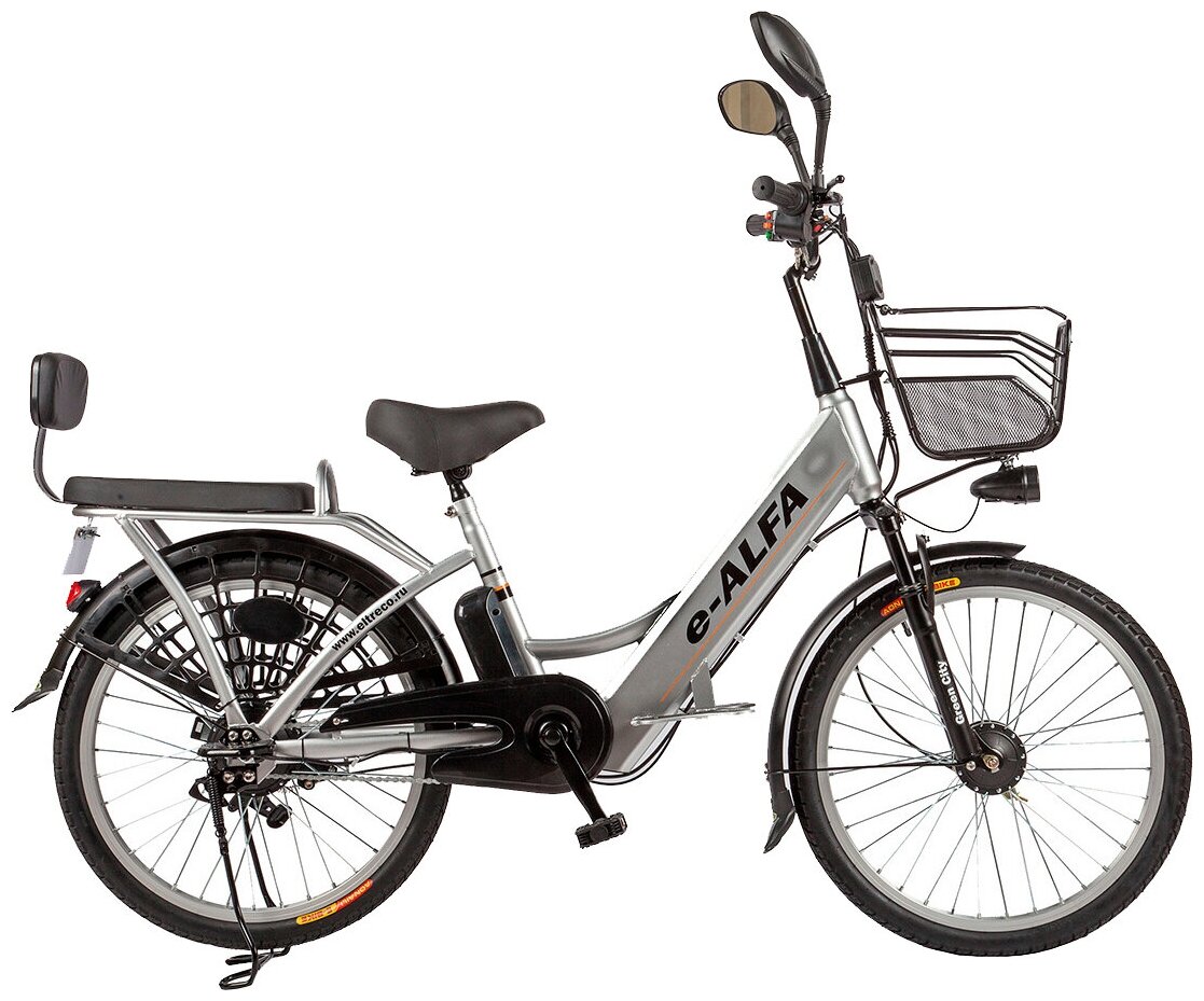 Электровелосипед Eltreco e-ALFA (2020) 24 Серебристый