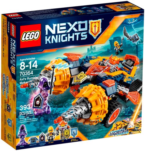 LEGO Nexo Knights 70354 Бур-машина Акселя, 393 дет.