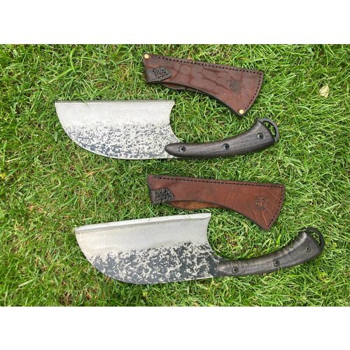 Нож Сербский Су-Шеф 32 см ручная ковка с чехлом