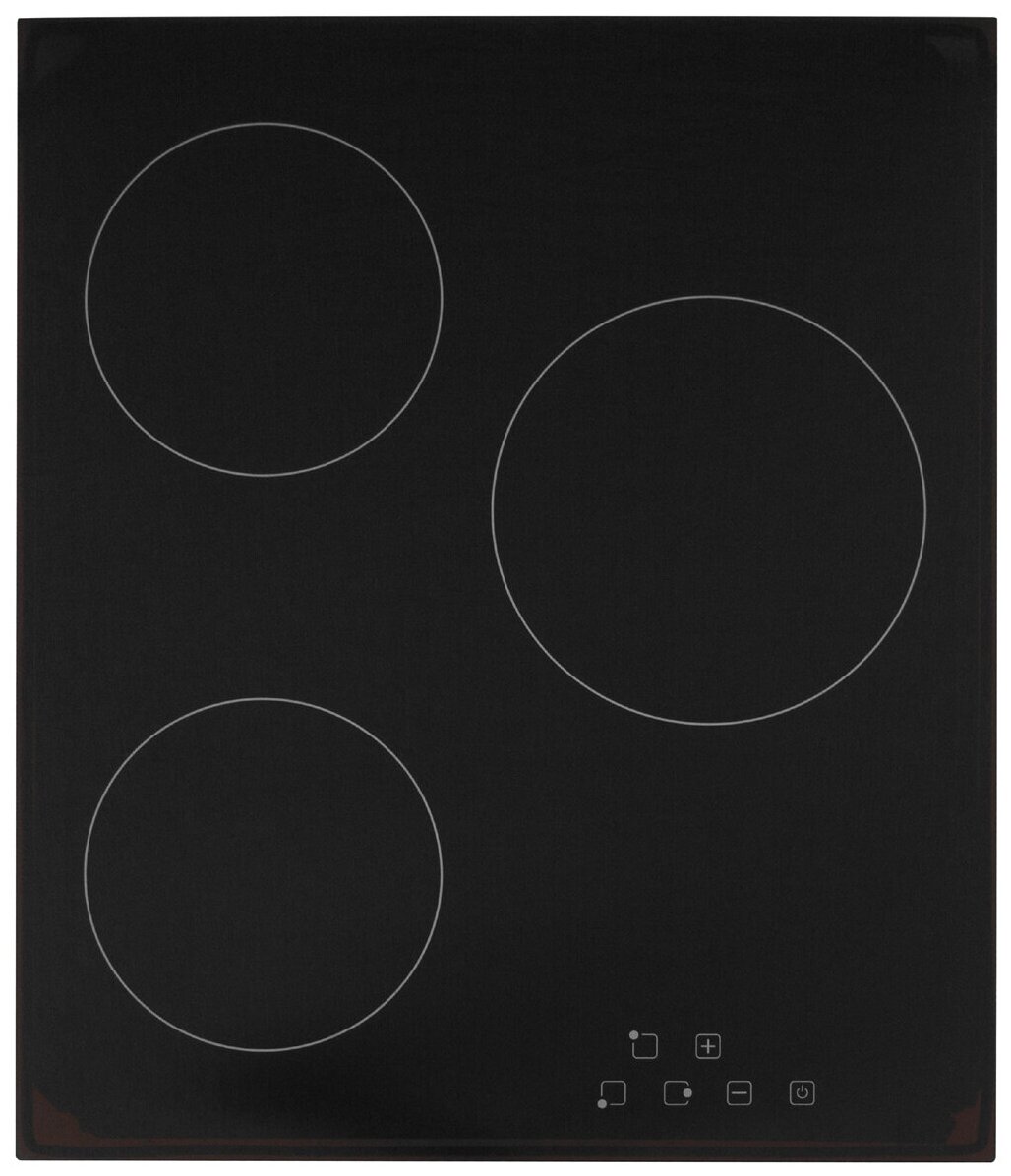 Электрическая варочная панель Simfer H45D13B011, сенсорная панель, индикаторы тепла - фотография № 1