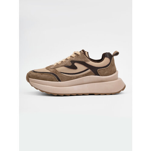 фото Кроссовки v.i.konty, полнота 6, размер 39, бежевый