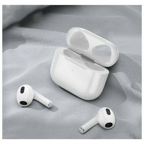 Bluetooth наушники LD беспроводные в кейсе зарядка Lightning сенсор отличное качество звука белый 160000₽