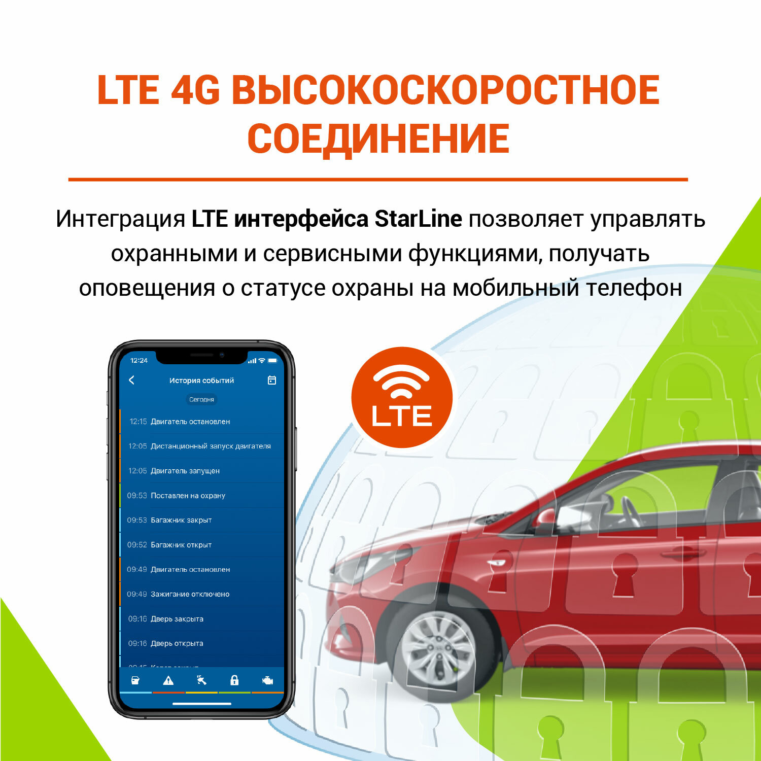 Охранно-телематический комплекс StarLine B97 V2 3CAN+FD+4LIN LTE