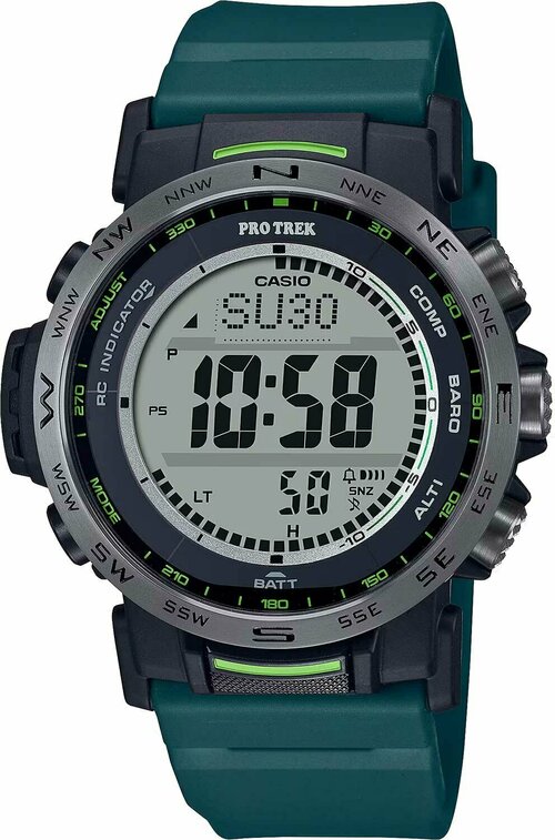 Наручные часы CASIO Pro Trek PRW-35Y-3, зеленый, черный