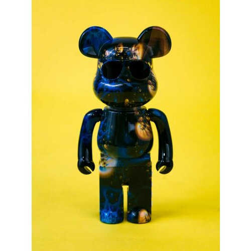 Bluetooth колонка мишка Bearbrick, черный, золотистый, синий