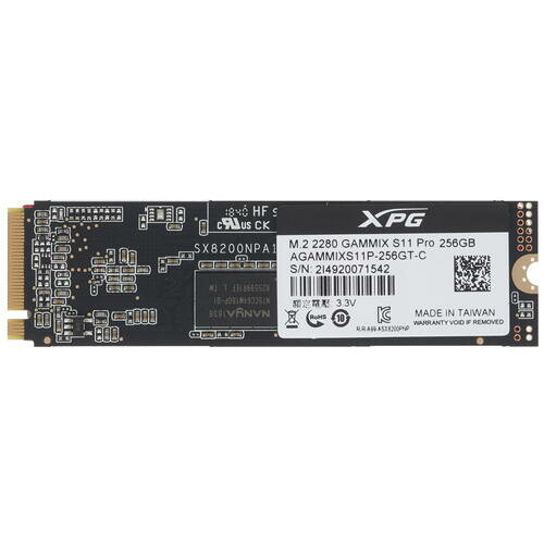 Твердотельный накопитель XPG GAMMIX S11 Pro 256 ГБ M2 AGAMMIXS11P-256GT-C