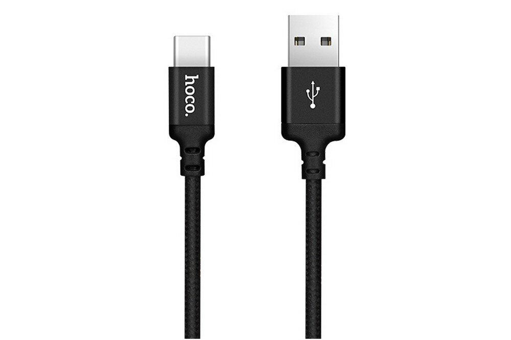 USB кабель HOCO X14 Times Speed Type-C, 1м, нейлон (черный)