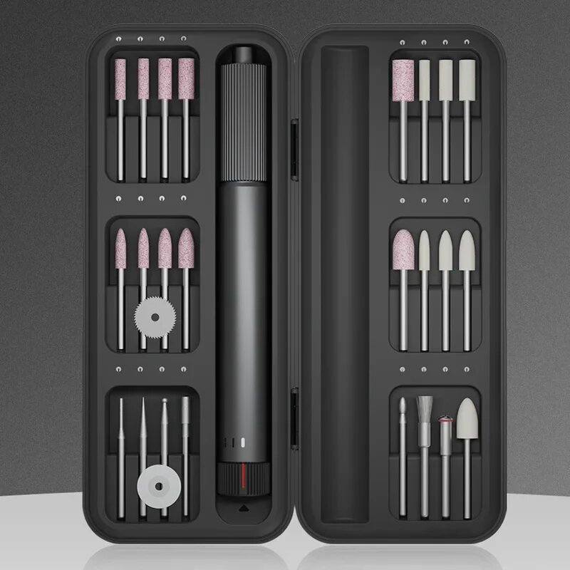 фото Беспроводная Дрель Xiaomi DUKA ATuMan, электрическая ручка для резьбы, ротационный гравер с переменной скоростью, ручка для полировки, угловая шлифовальная машина, Набор домашних инструментов