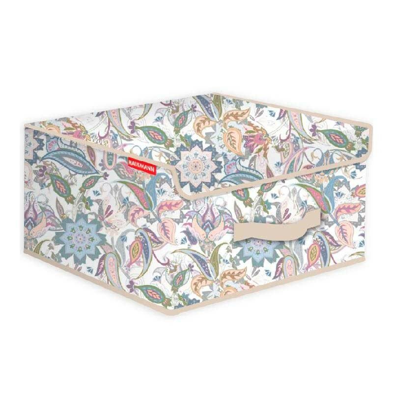 Кофр для хранения Hausmann Paisley 30x30x16см бежевый
