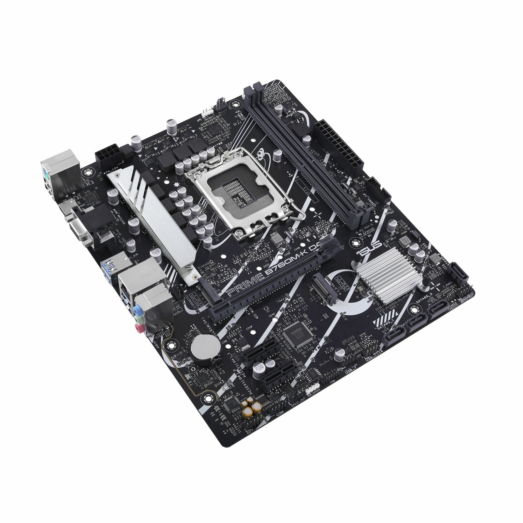 Материнская плата Asus Prime B760m-k D4 Soc-1700 Intel B760 2xDDR4 mATX AC`97 8ch(7.1) GbLAN Raid+vg — фото 1