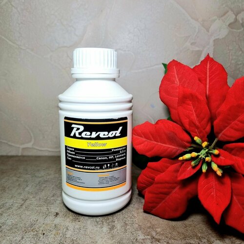 Чернила Revcol для HP/Canon Yellow Dye 500ml yellow