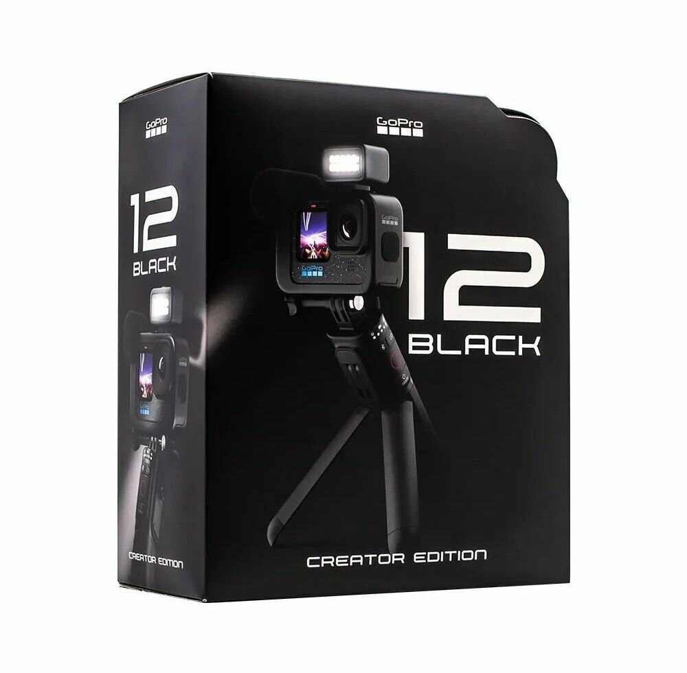Экшн-камера GoPro HERO12 Black Creator Edition, 27.6МП, 1720 мА·ч, черный