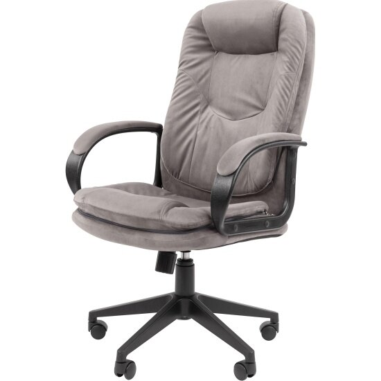 Кресло офисное Easy Chair EChair-695 Ткань Т55 серый, пластик
