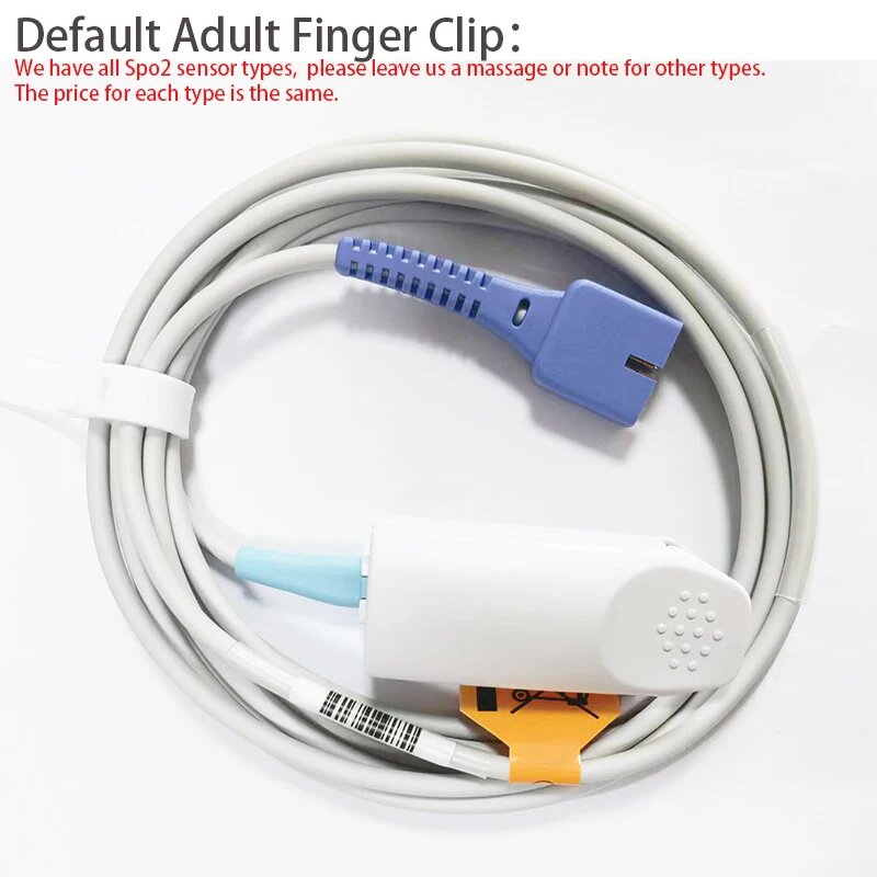 Пульсоксиметры Многоразовый датчик SpO2 3 м для Nellcor DS100A, Adult clip