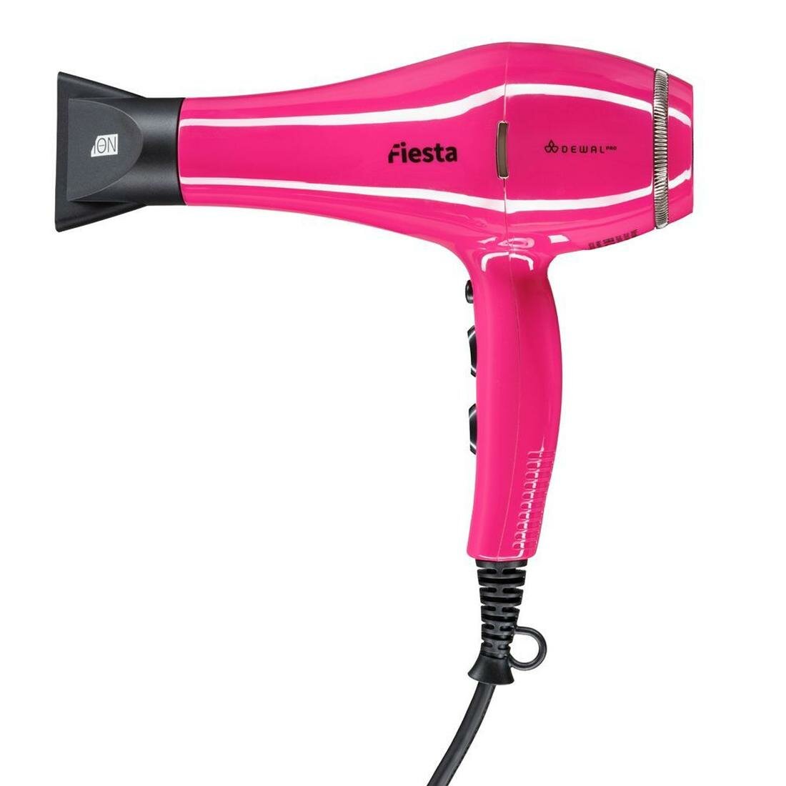 Фен для волос профессиональный Dewal Fiesta 03-2010 Fuschia, количество температурных режимов 3, 2 скорости