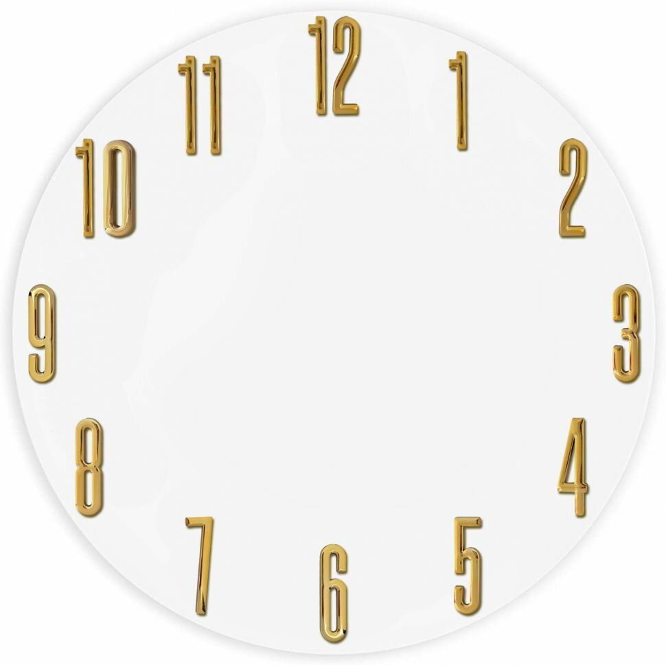 Заготовка для часов. Цифры для часов, арабские 4,5см золотые EPOXYMASTER