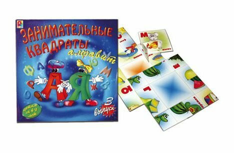 Настольная игра Радуга "Занимательные квадраты 3" (с-390)
