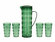 Набор ламберт - кувшин и 4 стакана, пластик, зелёный, 29 см, Kaemingk 827051