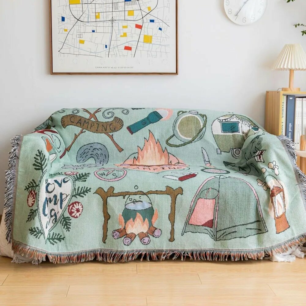 Плед-пончо , Полиэстер, 160 см х 130 см