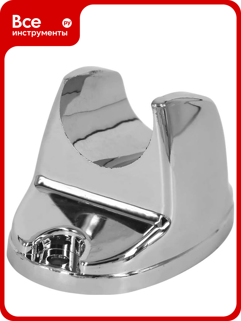 Кронштейн для лейки MasterProf Oval хром пластик ИС.200107