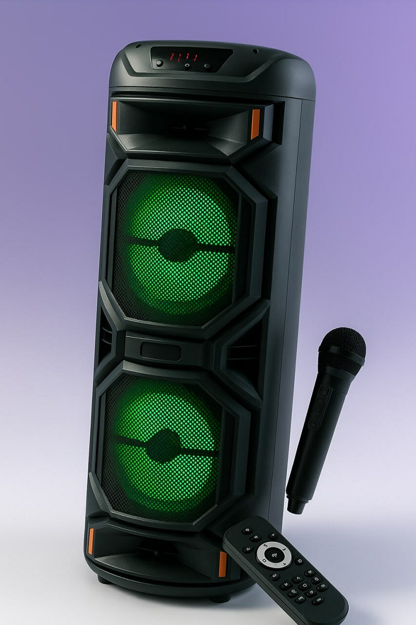 Караоке-колонка Sing-e "ZQS-8221", Bluetooth, с пультом и микрофоном