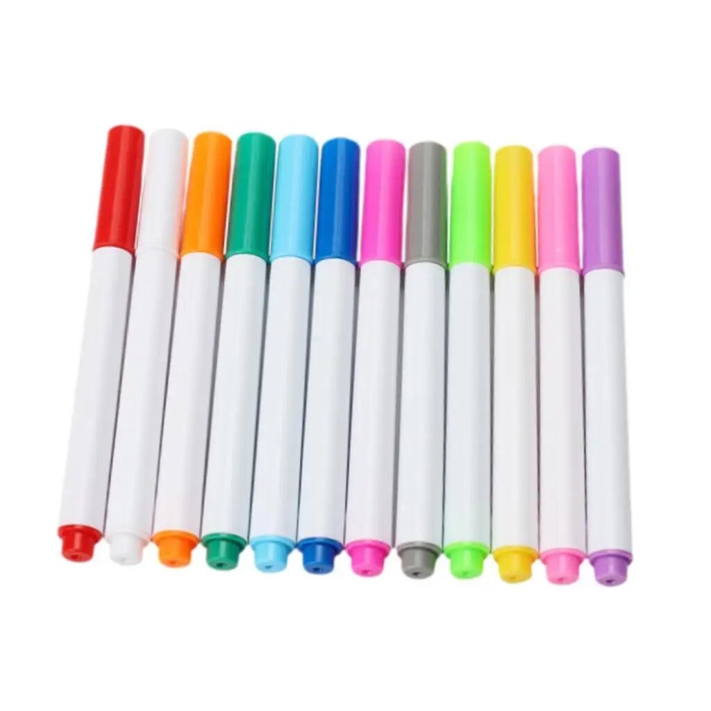 Маркеры для доски 12 шт. Liquid Chalk Markers Kit