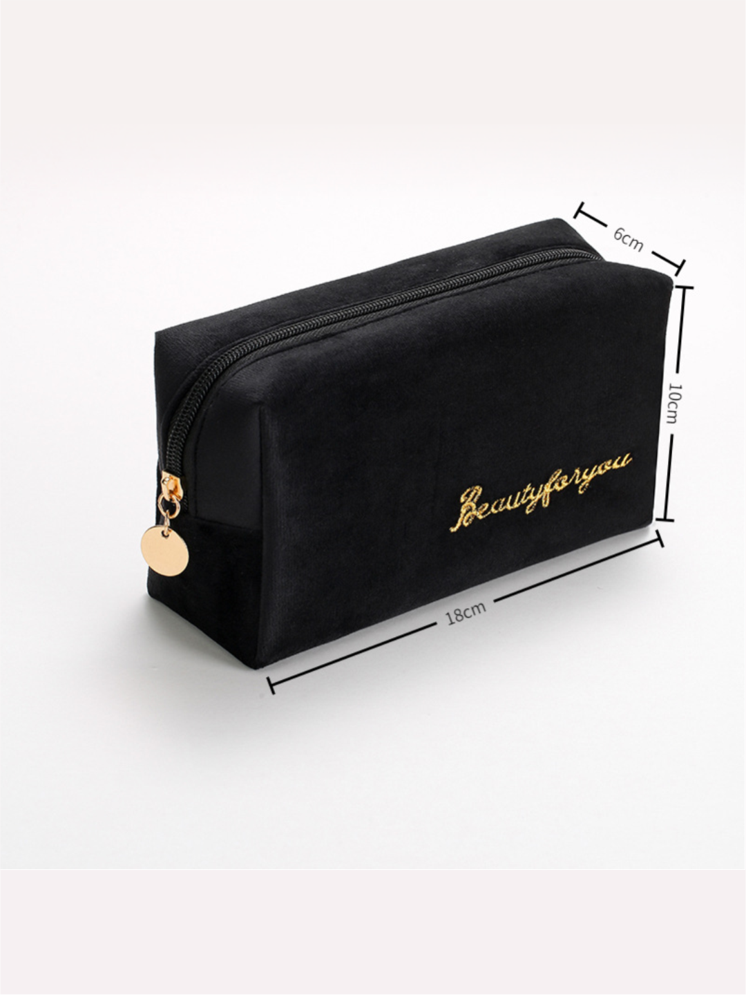 Косметичка ширина: 6 см., высота: 10 см., длина: 16 см., , черный — фото 1