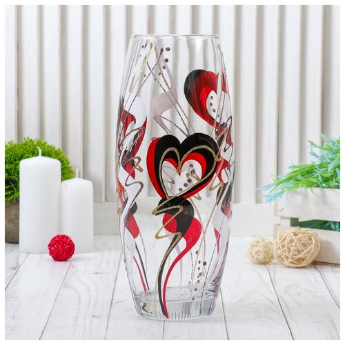 SUI Ваза Абстракция 1 овал d-7х10х26 см 1532₽