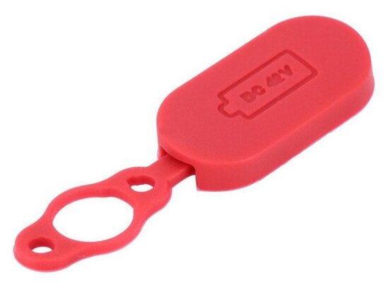 фото Заглушка порта, гнезда зарядки для электросамоката Xiaomi Mijia M365, красный