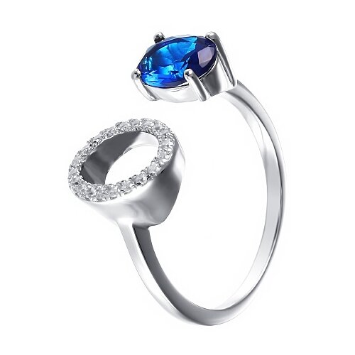 фото Element47 кольцо из серебра 925 пробы с фианитами r-f0664-ko-001-wg, размер 17.25