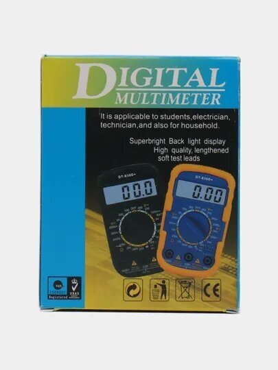 Мультиметр цифровой DT-830D в резиновом чехле - фотография № 7