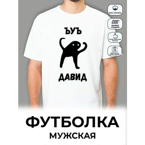 Футболка размер 46, белый давид м буйсан асейтуно давид курт кобейн биографический роман