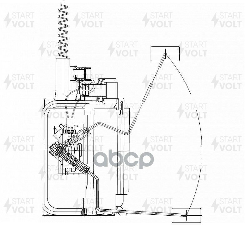 Модули топливного насоса для автомобилей Mercedes-Benz C W203 (00-)/CLK (02-) 1.8i-3.2i StartVolt - фото №11