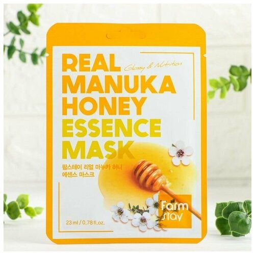 Тканевая маска для лица с экстрактом меда Real Manuka Honey Essence Mask тканевая маска с экстрактом меда манука real manuka honey essence mask 23мл маска 1шт