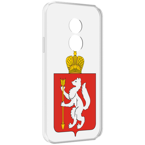 Чехол MyPads герб-свердловская-область-екатеринбург для Doogee S51 задняя-панель-накладка-бампер