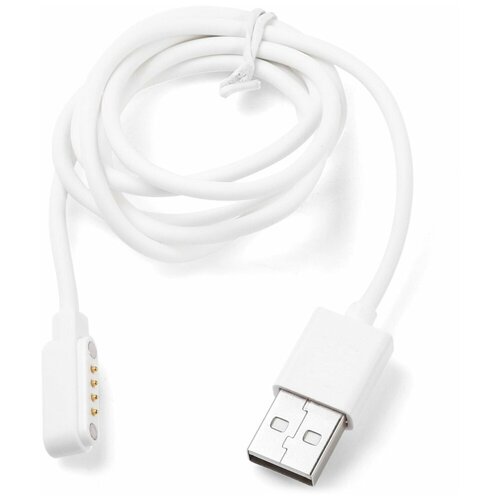 кабель iconv для зарядки детских смарт часов microusb удлененный черный Магнитный кабель для зарядки смарт часов 4 pin 7,62 мм