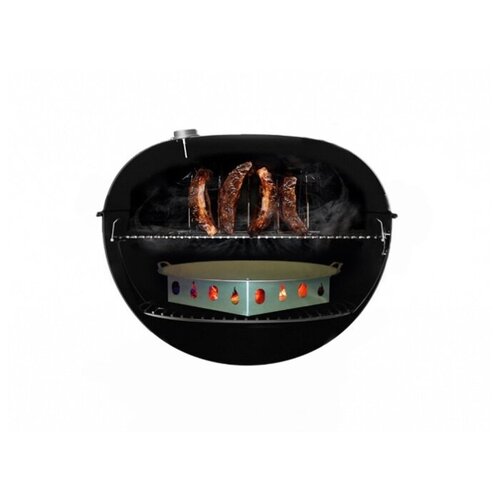 Отсекатель жара в угольный гриль (для копчения, D-47) Папино время, OG-PV, нержавеющая сталь, сталь.