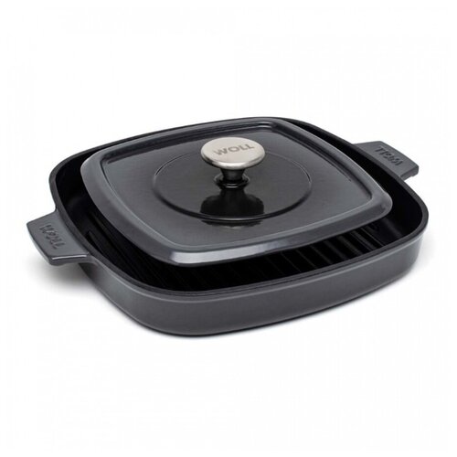 фото Сковорода-гриль woll 24 x 24 см, h-4,5 см арт. 624-2ci-030, чугун