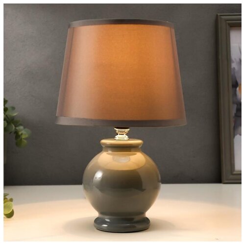 фото Лампа настольная risalux e14, 40 вт, синий, 17,5*17,5*27 см