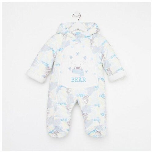 Комбинезон Nannette, размер 68, белый, голубой