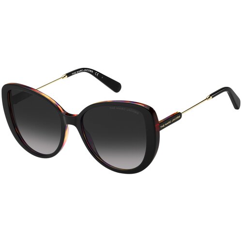 Солнцезащитные очки MARC JACOBS 578/S 807/9O, черный, мультиколор marc jacobs 255 s ddb 9o золотой темно серый