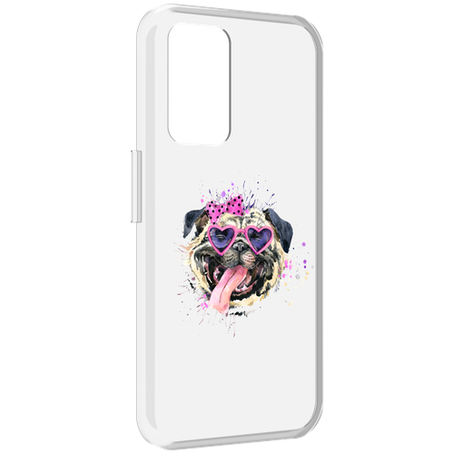 Чехол MyPads Веселая собака для Realme GT Neo3T задняя-панель-накладка-бампер