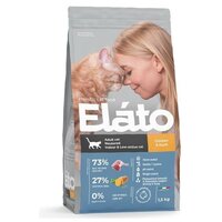 ELATO Holistic сухой для кастрированных котов, стерилизованных и малоактивных кошек Курица и Утка 1,5кг