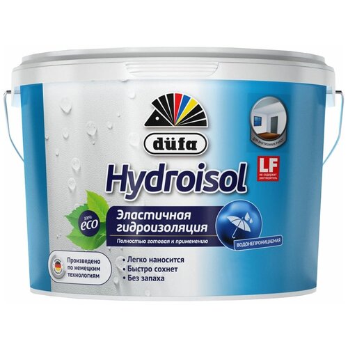 Эластичная гидроизоляция Dufa Hydroisol 3 кг гидроизоляция эластичная двухкомпонентная sikatopseal 107 ab 10 кг